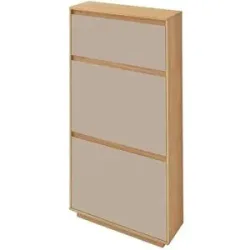 Höffner Schuhschrank  Tiba ¦ creme ¦ Maße (cm): B: 62 H: 124 T: 21.0