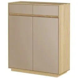 Höffner Schuhschrank  Tiba ¦ creme ¦ Maße (cm): B: 86 H: 103 T: 37.0