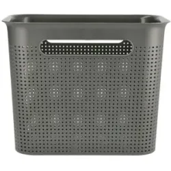 Rotho Aufbewahrungsbox  BRISEN ¦ grau ¦ Polypropylen ¦ Maße (cm): B: 26 H: 21 T: