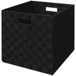 Höffner Aufbewahrungskorb  Zenit ¦ schwarz ¦ Kunststoff ¦ Maße (cm): B: 30 H: 30 T: 30.0
