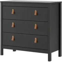 Höffner Kommode  Madron ¦ schwarz ¦ Maße (cm): B: 82 H: 80 T: 38.0