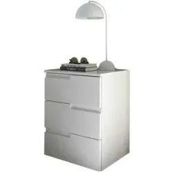 Höffner Nachtkommode  Spalding ¦ weiß ¦ Maße (cm): B: 46 H: 61,6 T: 40.2