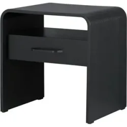 Höffner Nachttisch  Skagen ¦ schwarz ¦ Maße (cm): B: 51 H: 50 T: 41.0