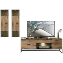 uno Wohnkombination  New York ¦ holzfarben ¦ Maße (cm): B: 295 H: 195 T: 48.0