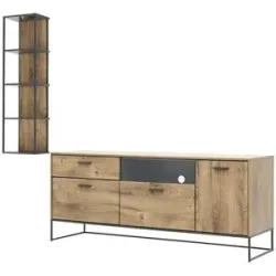 uno Wohnkombination  New York ¦ holzfarben ¦ Maße (cm): B: 240 H: 195 T: 48.0