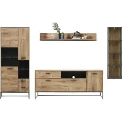 uno Wohnkombination  New York ¦ holzfarben ¦ Maße (cm): B: 310 H: 196 T: 48.0