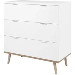 Höffner Kommode  Gallese ¦ weiß ¦ Maße (cm): B: 79,8 H: 86,5 T: 40.0