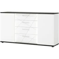 Höffner Sideboard  Venedig ¦ weiß ¦ Maße (cm): B: 161 H: 87 T: 40.0