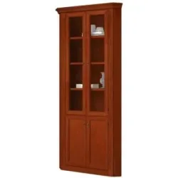 maison bleue Eckvitrine  Petit Chalet ¦ braun ¦ Maße (cm): B: 76 H: 226 T: 76.0