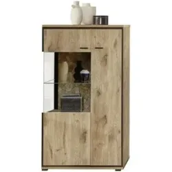 uno Vitrine  Ruben ¦ holzfarben ¦ Maße (cm): B: 80 H: 144 T: 40.0
