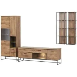 uno Wohnkombination  New York ¦ holzfarben ¦ Maße (cm): B: 320 H: 196 T: 48.0