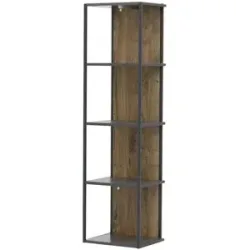 uno Wandregal  New York ¦ holzfarben ¦ Maße (cm): B: 35 H: 128 T: 28.0