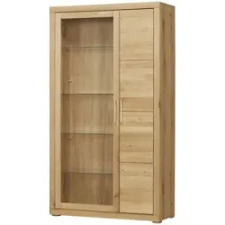 smart Vitrine  Oslo ¦ holzfarben ¦ Maße (cm): B: 105 H: 189 T: 42.0