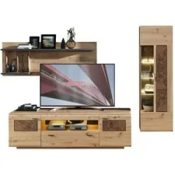 uno Wohnkombination  Madera II ¦ holzfarben ¦ Maße (cm): B: 285 H: 193 T: 47.0