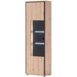 uno Vitrine  Argon ¦ holzfarben ¦ Maße (cm): B: 63 H: 210 T: 38.0