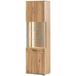 Woodford Vitrine  Monta ¦ holzfarben ¦ Maße (cm): B: 60 H: 208 T: 37.0