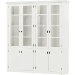 maison bleue Vitrine  Petit Chalet ¦ weiß ¦ Maße (cm): B: 208 H: 226 T: 44.0