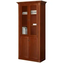 maison bleue Vitrine  Petit Chalet ¦ braun ¦ Maße (cm): B: 92 H: 191 T: 44.0