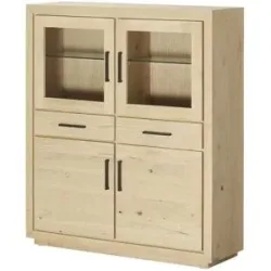 Gray & Jones Highboard  Black Coast One ¦ holzfarben ¦ Maße (cm): B: 130 H: 150