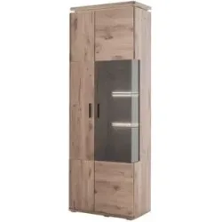 uno Kombi-Vitrine  Kataros ¦ holzfarben ¦ Maße (cm): B: 75 H: 209 T: 38.0