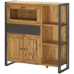 Höffner Highboard  Detroit ¦ holzfarben ¦ Maße (cm): B: 119 H: 124 T: 40.0