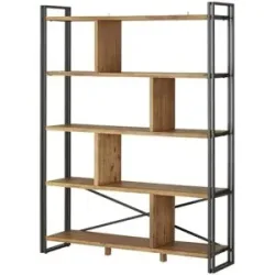 Höffner Bücherregal Aus massivem Akazienholz Detroit ¦ holzfarben ¦ Maße (cm): B: 151 H:
