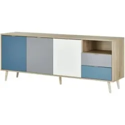 Höffner Sideboard  Cabia ¦ mehrfarbig ¦ Maße (cm): B: 180 H: 71 T: 40.0