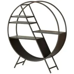 Höffner Regal  Kamala ¦ schwarz ¦ Maße (cm): B: 125 H: 145 T: 35.0