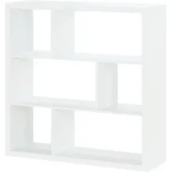 smart Raumteiler mit 6 Fächern  Up2U ¦ weiß ¦ Maße (cm): B: 114,3 H: 114,3 T: