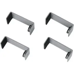 smart Regalfixierung  4er-Set  Up2U ¦ grau ¦ Maße (cm): B: 4,2 H: 9 T: 3.3