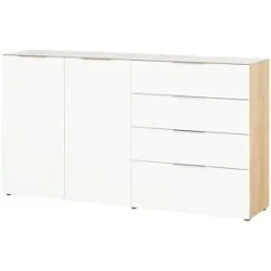 uno Sideboard  Levi ¦ weiß ¦ Maße (cm): B: 184 H: 102 T: 42.0