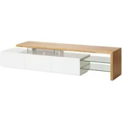 Höffner TV-Lowboard  Comano ¦ weiß ¦ Maße (cm): B: 204 H: 44 T: 40.0