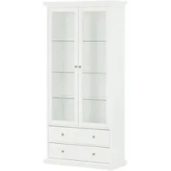 Höffner Vitrine  Chester ¦ weiß ¦ Maße (cm): B: 96,2 H: 200,8 T: 41.6