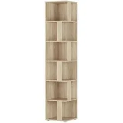 Höffner Eckregal  Berbenno ¦ holzfarben ¦ Maße (cm): B: 38 H: 185 T: 38.0