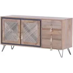 Höffner Sideboard  Almina ¦ holzfarben ¦ Maße (cm): B: 130 H: 67 T: 40.0