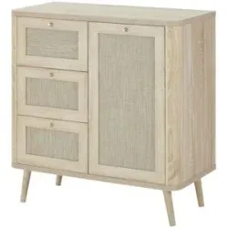 Roomers Kommode  Rafia Premium ¦ holzfarben ¦ Maße (cm): B: 80,9 H: 81,6 T: 40.0