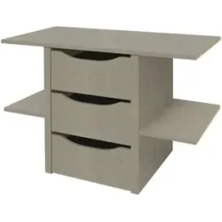 Höffner Schubkasteneinsatz mit Ablage  Orange/Blue ¦ holzfarben ¦ Maße (cm): B: 88 H: 57