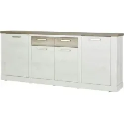 Höffner Sideboard  Viareggio ¦ holzfarben ¦ Maße (cm): B: 213 H: 90 T: 41.0