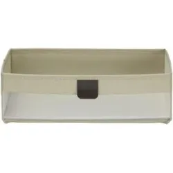 Höffner Aufbewahrungsbox faltbar   ¦ creme ¦ Maße (cm): B: 38 H: 12 T: 26.0