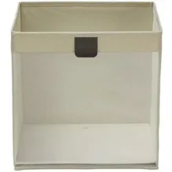 Höffner Aufbewahrungsbox faltbar   ¦ creme ¦ Maße (cm): B: 30 H: 30 T: 30.0
