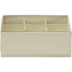 Höffner Aufbewahrungsbox  faltbar   ¦ beige ¦ Maße (cm): B: 30 H: 11 T: 30.0