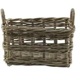 HOME STORY Rattankorb  2er Set   ¦ braun ¦ Rattan ¦ Maße (cm): B: 38 H: 29 T: