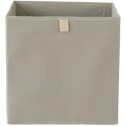 Höffner Aufbewahrungsbox faltbar   ¦ grau ¦ Polyester,Pappe ¦ Maße (cm): B: 32 H: 32 T: