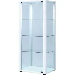 Höffner Vitrine  Kavisa ¦ weiß ¦ Maße (cm): B: 50 H: 114,5 T: 38.0