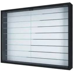 Höffner Hängevitrine  Mandosa ¦ schwarz ¦ Maße (cm): B: 80 H: 60