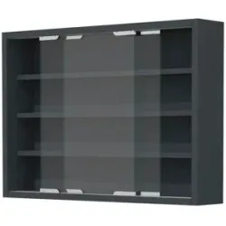 Höffner Hängevitrine  Agisa ¦ grau ¦ Maße (cm): B: 57 H: 40 T: 10.0