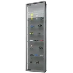 Höffner Hängevitrine  Stano ¦ grau ¦ Maße (cm): B: 33 H: 113 T: 18.0