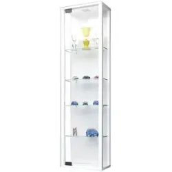 Höffner Hängevitrine  Stano ¦ weiß ¦ Maße (cm): B: 33 H: 113 T: 18.0