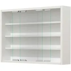 Höffner Hängevitrine  Agisa ¦ weiß ¦ Maße (cm): B: 57 H: 40 T: 10.0
