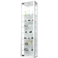 Höffner Hängevitrine  Stano ¦ weiß ¦ Maße (cm): B: 33 H: 113 T: 18.0
